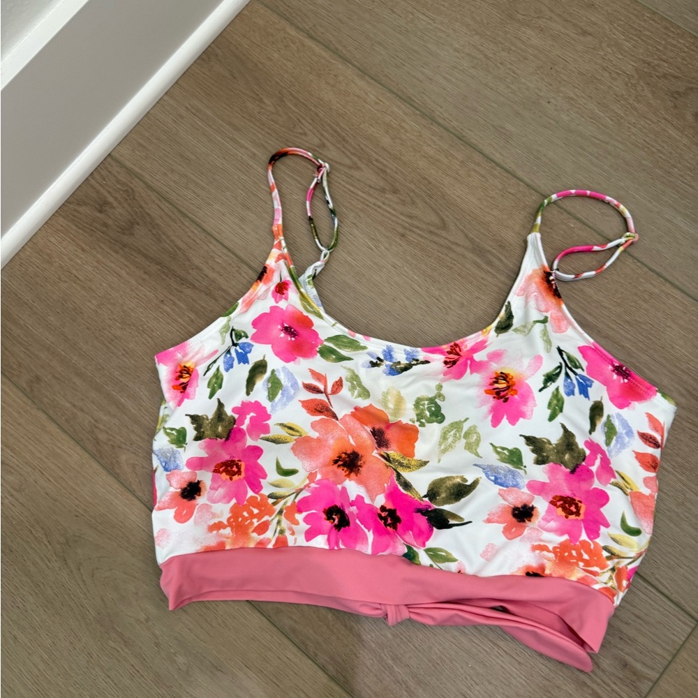 Coral Reef Floral Swim Top